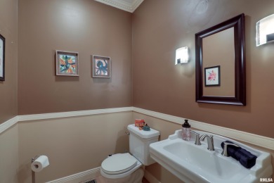 Take a look at this sprawling brick ranch in Spring Lake Estates on Spring Lake Country Club in Illinois - for sale on GolfHomes.com, golf home, golf lot