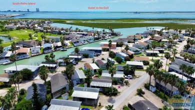Cute and nicely updated park model featuring large full length on Long Island Golf Course in Texas - for sale on GolfHomes.com, golf home, golf lot