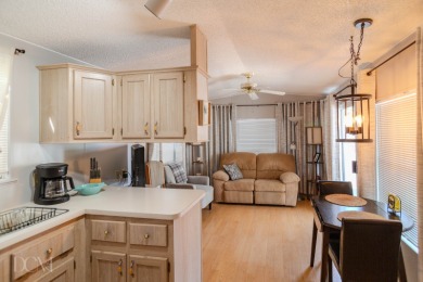 Discover a cozy 1-bedroom, 1-bathroom park model home at OG RV on Ironwood Golf Course in Arizona - for sale on GolfHomes.com, golf home, golf lot