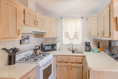 Discover a cozy 1-bedroom, 1-bathroom park model home at OG RV on Ironwood Golf Course in Arizona - for sale on GolfHomes.com, golf home, golf lot