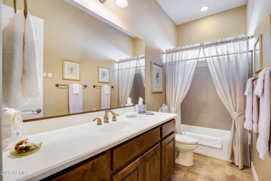 Enjoy this semi-custom TW Lewis turnkey home in one of Gilbert's on Seville Golf and Country Club in Arizona - for sale on GolfHomes.com, golf home, golf lot