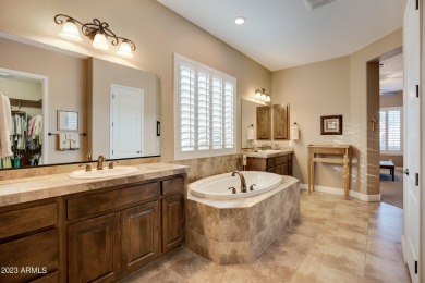 Enjoy this semi-custom TW Lewis turnkey home in one of Gilbert's on Seville Golf and Country Club in Arizona - for sale on GolfHomes.com, golf home, golf lot