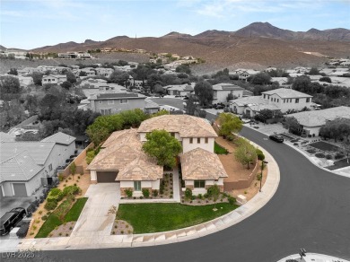 Nestled on an oversized corner lot within the guard-gated Anthem on Anthem Country Club in Nevada - for sale on GolfHomes.com, golf home, golf lot