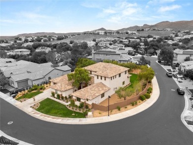 Nestled on an oversized corner lot within the guard-gated Anthem on Anthem Country Club in Nevada - for sale on GolfHomes.com, golf home, golf lot