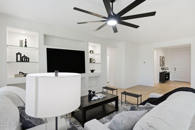 Beautifully updated 2-bed, 2-bath home in a quiet 55+ golf on Poston Butte Golf Club in Arizona - for sale on GolfHomes.com, golf home, golf lot