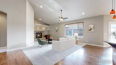 Experience the best of both worlds: watch golfers tee off across on Highland Meadows Golf Course in Colorado - for sale on GolfHomes.com, golf home, golf lot