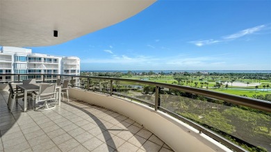 Savor the panoramic views and never-ending sunsets from this on Links on Longboat Golf Club in Florida - for sale on GolfHomes.com, golf home, golf lot