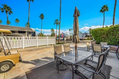 Lot 129 along the highly sought-after west wall, directly across on Outdoor Resorts/Palm Springs in California - for sale on GolfHomes.com, golf home, golf lot