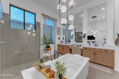 Luxury meets comfort on Hole # 2 in this dreamy custom home in on Seville Golf and Country Club in Arizona - for sale on GolfHomes.com, golf home, golf lot