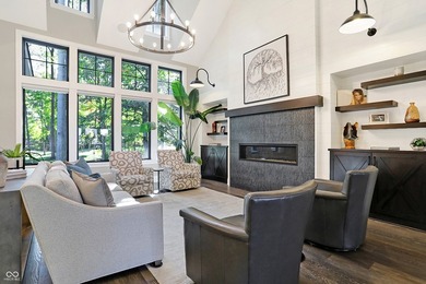 Experience Luxurious Living on the 11th Hole of Prestigious on Zionsville Golf Course in Indiana - for sale on GolfHomes.com, golf home, golf lot