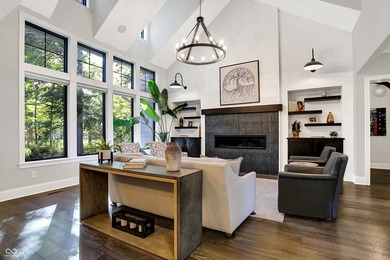 Experience Luxurious Living on the 11th Hole of Prestigious on Zionsville Golf Course in Indiana - for sale on GolfHomes.com, golf home, golf lot