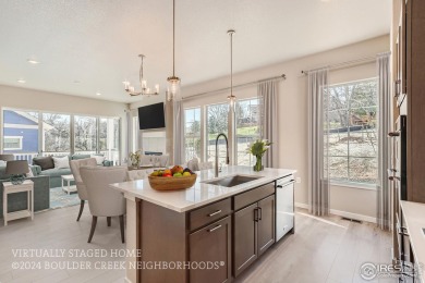 This lower-maintenance Farmhouse style ranch floorplan is now on The Meadows Golf Club in Colorado - for sale on GolfHomes.com, golf home, golf lot