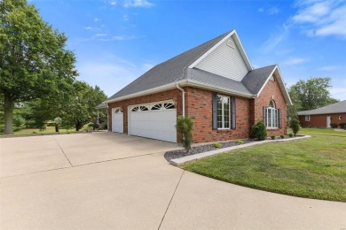 Well built almost all Brick Ranch home sits on hole 2 of the on The Ridge Golf Course in Illinois - for sale on GolfHomes.com, golf home, golf lot