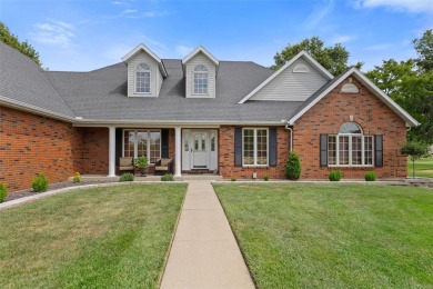 Well built almost all Brick Ranch home sits on hole 2 of the on The Ridge Golf Course in Illinois - for sale on GolfHomes.com, golf home, golf lot