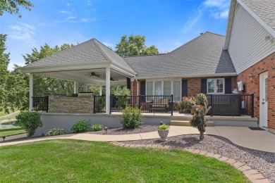 Well built almost all Brick Ranch home sits on hole 2 of the on The Ridge Golf Course in Illinois - for sale on GolfHomes.com, golf home, golf lot