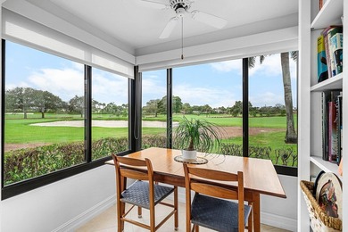 Exceptional golf course views wrap around this renovated on Quail Ridge Golf Course and Country Club in Florida - for sale on GolfHomes.com, golf home, golf lot