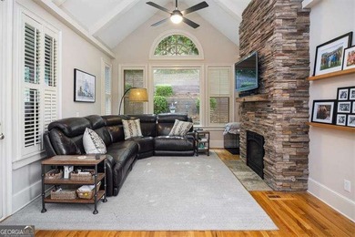 Discover timeless elegance and modern comfort in this on Woodmont Golf and Country Club in Georgia - for sale on GolfHomes.com, golf home, golf lot