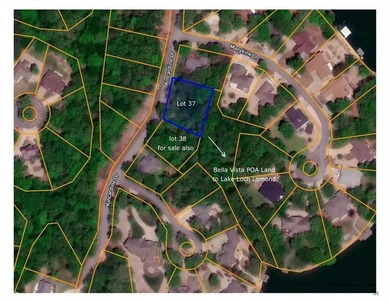 Easily buildable, backs up to BV POA wooded access to Lake Loch on Branchwood Golf Course in Arkansas - for sale on GolfHomes.com, golf home, golf lot