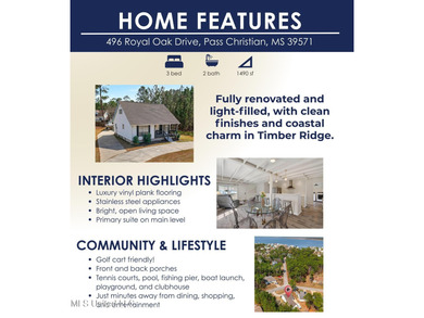 Fully renovated and thoughtfully designed in Timber Ridge, this on Pass Christian Isles Golf Club in Mississippi - for sale on GolfHomes.com, golf home, golf lot