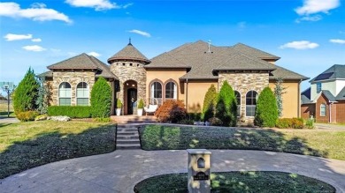 Charming stucco/stone home by White Hawk on 1/3 acre. Office on White Hawk Golf Club in Oklahoma - for sale on GolfHomes.com, golf home, golf lot