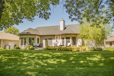 Just in time for summer!  This unique home overlooks the 13th on Emerald Hills Golf Club in Iowa - for sale on GolfHomes.com, golf home, golf lot