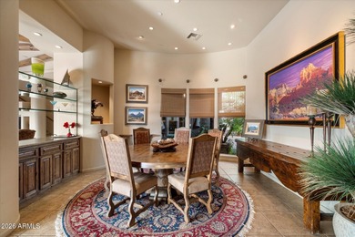 Positioned along the 14th hole tee box within the guard-gated on Troon North Golf Club  in Arizona - for sale on GolfHomes.com, golf home, golf lot