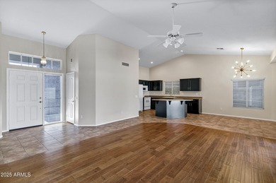 Popular Augusta model with 2 master suites. Located in the on Tuscany Falls At Pebble Creek in Arizona - for sale on GolfHomes.com, golf home, golf lot