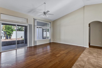 Popular Augusta model with 2 master suites. Located in the on Tuscany Falls At Pebble Creek in Arizona - for sale on GolfHomes.com, golf home, golf lot