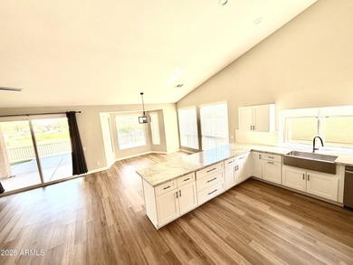 Beautiful golf course home in adult community with vaulted on Cottonwood Country Club in Arizona - for sale on GolfHomes.com, golf home, golf lot