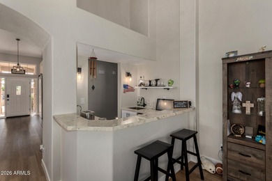 Beautiful golf course home in adult community with vaulted on Cottonwood Country Club in Arizona - for sale on GolfHomes.com, golf home, golf lot