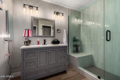 Beautiful golf course home in adult community with vaulted on Cottonwood Country Club in Arizona - for sale on GolfHomes.com, golf home, golf lot