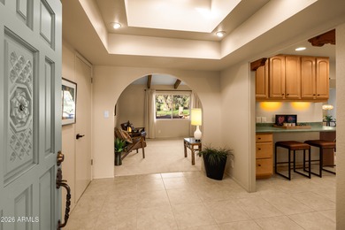 This classic Sedona slump block home represents one of the on Oakcreek Country Club in Arizona - for sale on GolfHomes.com, golf home, golf lot