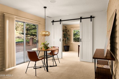 This classic Sedona slump block home represents one of the on Oakcreek Country Club in Arizona - for sale on GolfHomes.com, golf home, golf lot