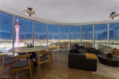 This stunning 3-bedroom condo boasts floor-to-ceiling panoramic on Las Vegas Country Club in Nevada - for sale on GolfHomes.com, golf home, golf lot