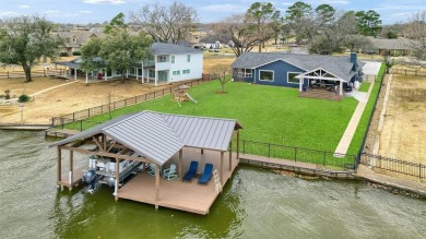 This stunningly reimagined lakeside retreat is a perfect fusion on Lake Kiowa Golf Course in Texas - for sale on GolfHomes.com, golf home, golf lot