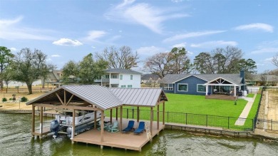 This stunningly reimagined lakeside retreat is a perfect fusion on Lake Kiowa Golf Course in Texas - for sale on GolfHomes.com, golf home, golf lot