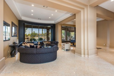 Contemporary elegance abounds in this custom masterpiece in on Troon North Golf Club  in Arizona - for sale on GolfHomes.com, golf home, golf lot