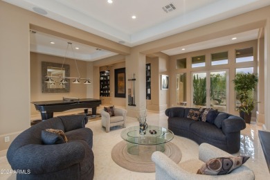 Contemporary elegance abounds in this custom masterpiece in on Troon North Golf Club  in Arizona - for sale on GolfHomes.com, golf home, golf lot