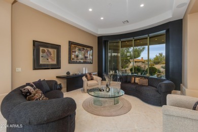 Contemporary elegance abounds in this custom masterpiece in on Troon North Golf Club  in Arizona - for sale on GolfHomes.com, golf home, golf lot