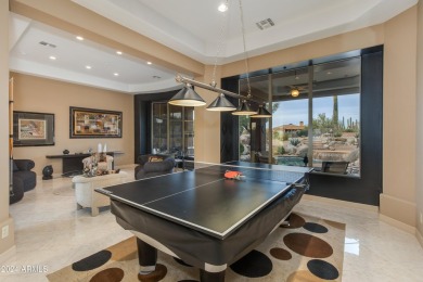 Contemporary elegance abounds in this custom masterpiece in on Troon North Golf Club  in Arizona - for sale on GolfHomes.com, golf home, golf lot