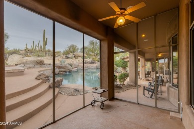 Contemporary elegance abounds in this custom masterpiece in on Troon North Golf Club  in Arizona - for sale on GolfHomes.com, golf home, golf lot