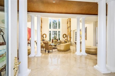 Gated custom built Mediterranean Estate privately elevated on on Oakview Golf and Country Club in Georgia - for sale on GolfHomes.com, golf home, golf lot