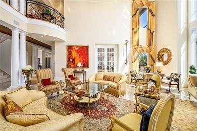 Gated custom built Mediterranean Estate privately elevated on on Oakview Golf and Country Club in Georgia - for sale on GolfHomes.com, golf home, golf lot