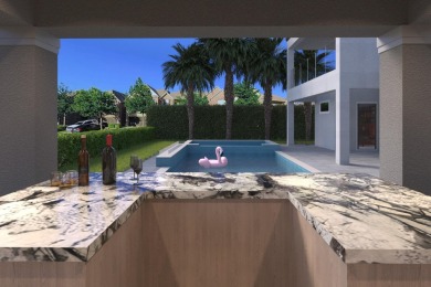 This stunning 5-bed, 6-bath lakefront estate blends modern on Parkland Golf Club in Florida - for sale on GolfHomes.com, golf home, golf lot