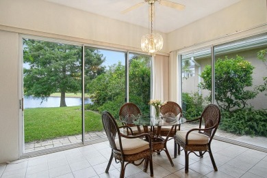 Relax looking out of this wide lake view in this freshly painted on St. Lucie Trail Golf Club in Florida - for sale on GolfHomes.com, golf home, golf lot