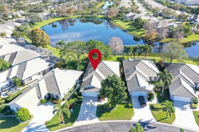 Relax looking out of this wide lake view in this freshly painted on St. Lucie Trail Golf Club in Florida - for sale on GolfHomes.com, golf home, golf lot