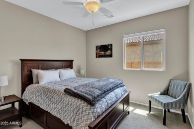 This wonderful single-story residence offers 3 spacious bedrooms on The Golf Club At Johnson Ranch in Arizona - for sale on GolfHomes.com, golf home, golf lot