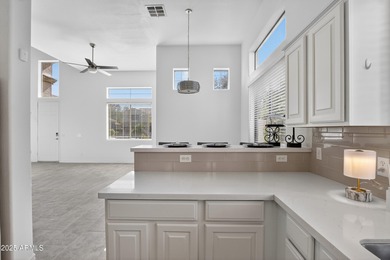 Discover this truly move-in-ready, highly upgraded home set on a on Tuscany Falls At Pebble Creek in Arizona - for sale on GolfHomes.com, golf home, golf lot