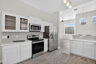 Discover this truly move-in-ready, highly upgraded home set on a on Tuscany Falls At Pebble Creek in Arizona - for sale on GolfHomes.com, golf home, golf lot