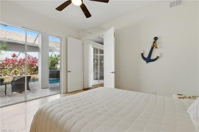 Welcome home to this lovely 3-bedroom, 3.5-bath Courtyard pool on Bonita Bay West in Florida - for sale on GolfHomes.com, golf home, golf lot